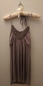 Flattering Taupe embellished dress